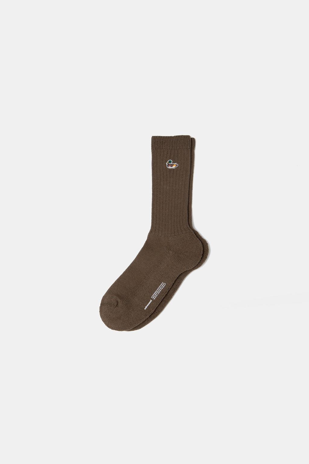 Edmmond Studios Duck Patch Socken khaki – Produktansicht